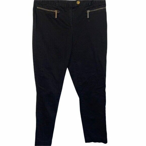 MICHAEL Michael Kors Pants - Michael Kors Black Zipper Pockets Crop Pants Mid Rise Women's Size 6